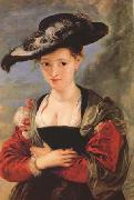 Peter Paul Rubens Portrait of Susanna Fourment ('Le Chapeau de Paille') (mk27) oil painting on canvas